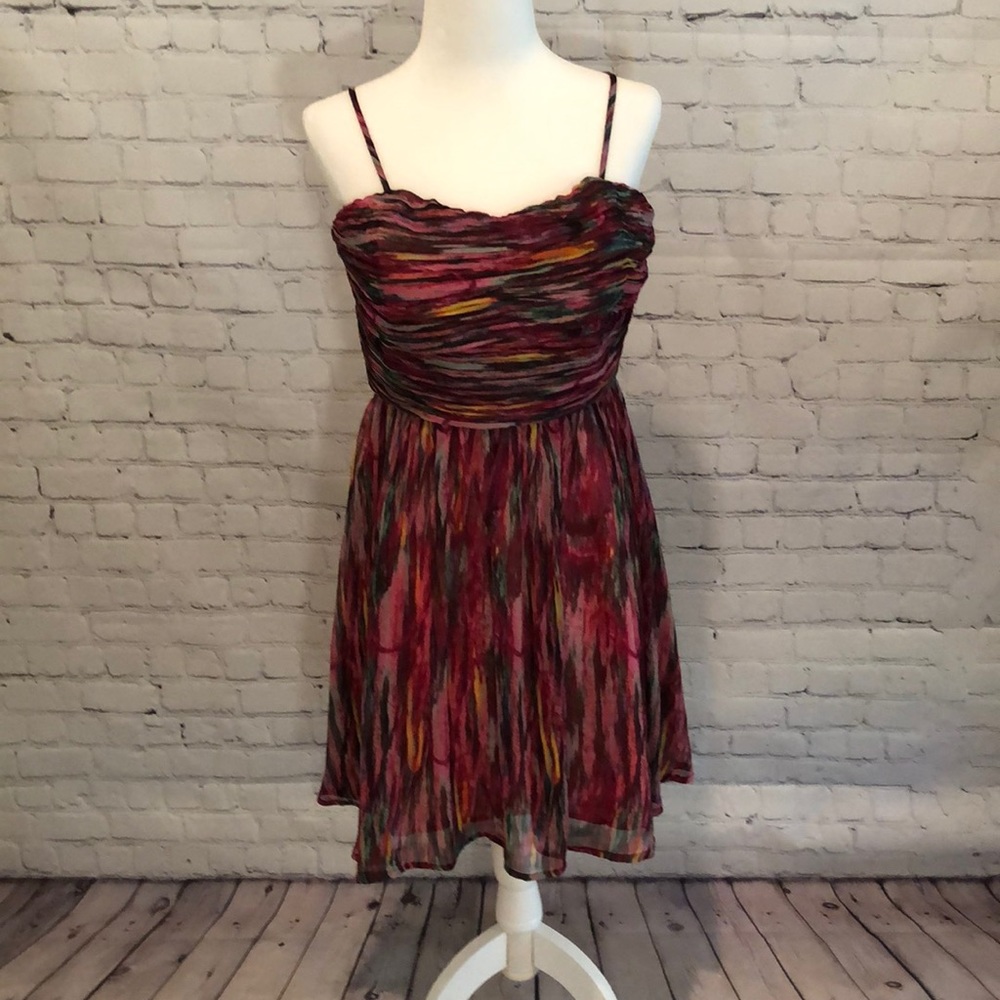 Maroon Multi Color, Removable, Spaghetti Strap Fo… - image 1